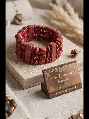 Strechy wooden bracelet